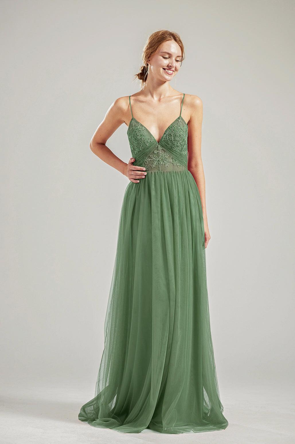 Dusty Green Dress RTSHS837 RENZRAGS Dusty Green Dress RTSHS837 RENZRAGS