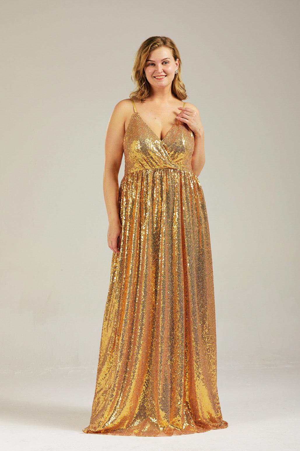 orange sequin maxi dress Sequin Maxi Dress Curve HQ356