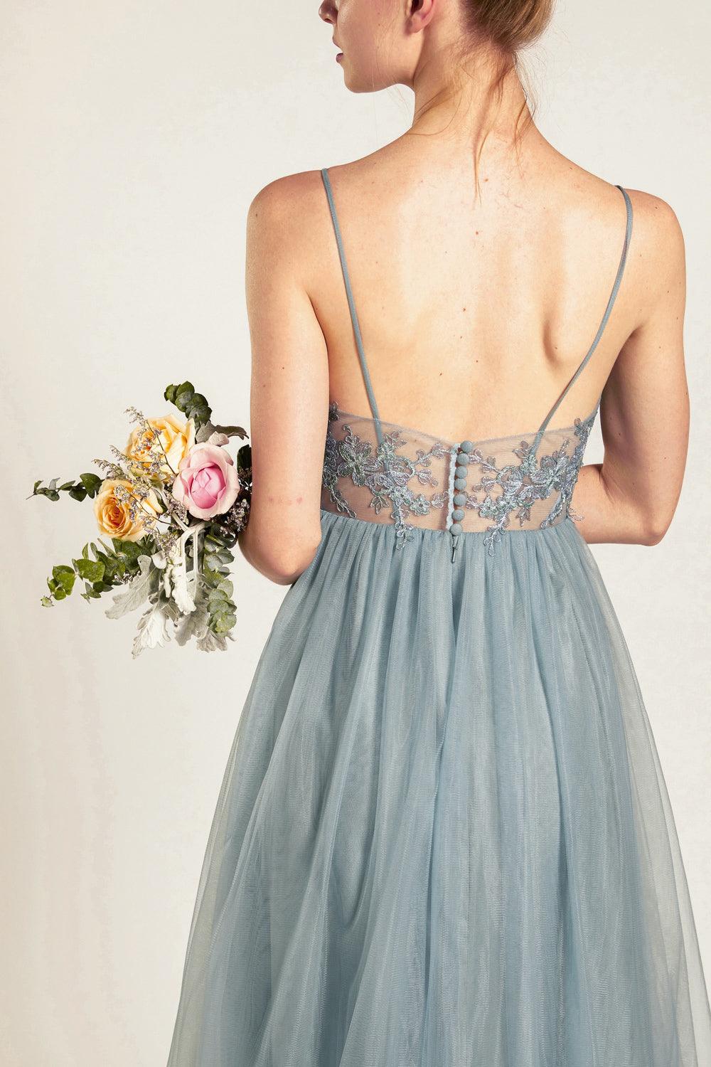 Bridesmaid Dress HS579 Custom / Blush-DB643