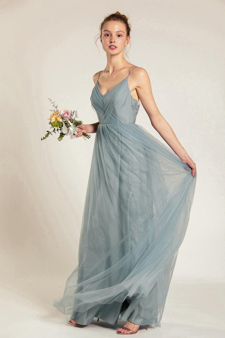 Bridesmaid Dress HS579 Custom / Blush-DB643