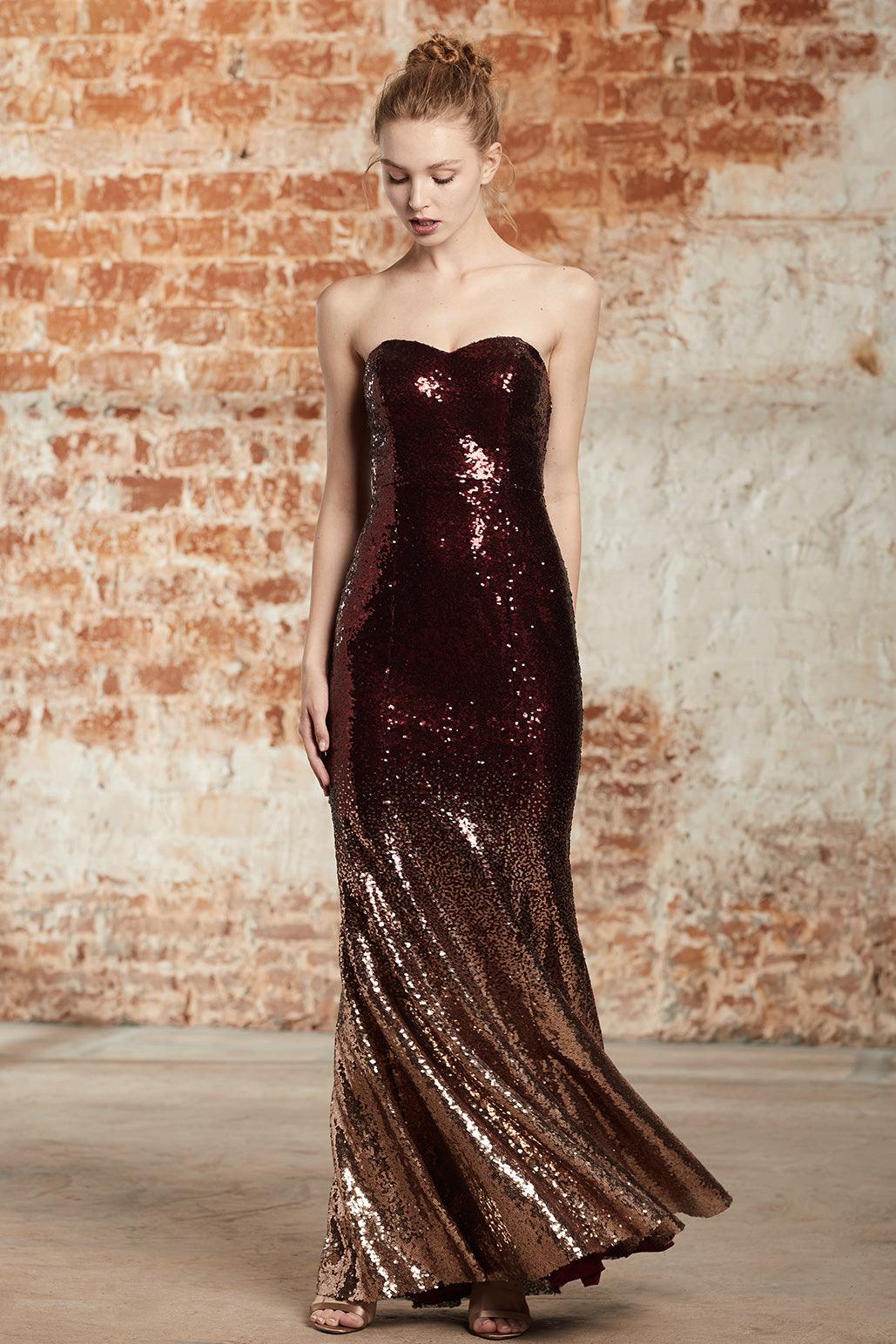 Wedding Dress Macy's Wine Dress Ombre Sequin Dress HQ702 RENZRAGS Wedding Dress Macy's Wine Dress Ombre Sequin Dress HQ702 RENZRAGS