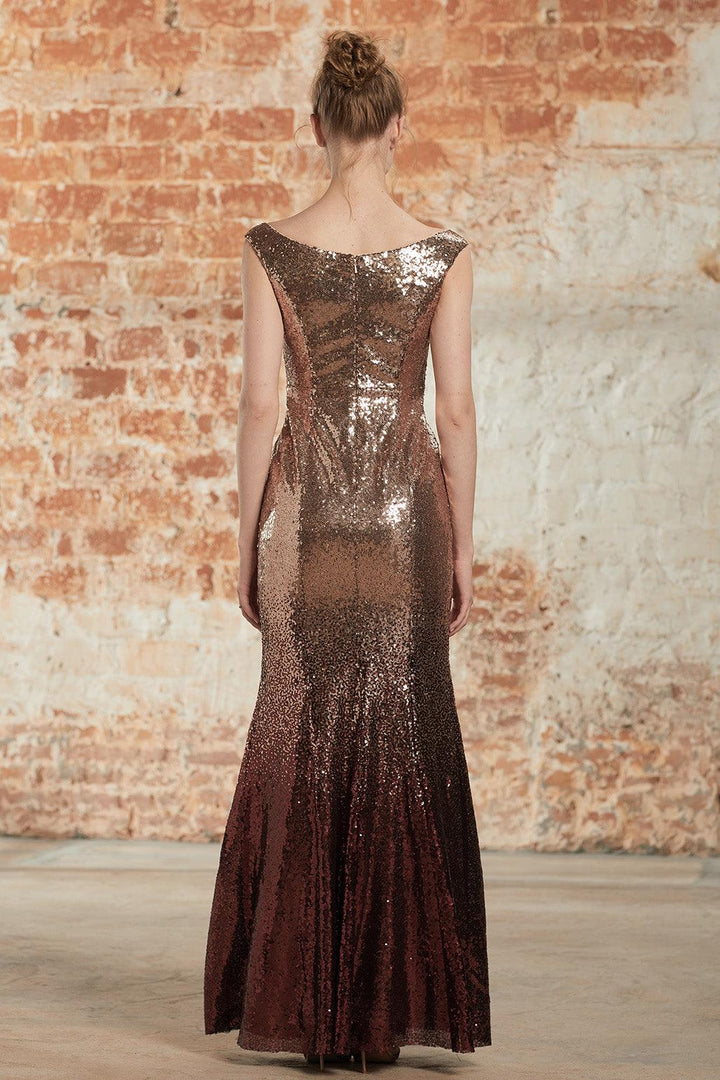 ★FLOWOOM★ Heritage Square Glitter Dress Ombre sequin dress HQ701 - RENZRAGS