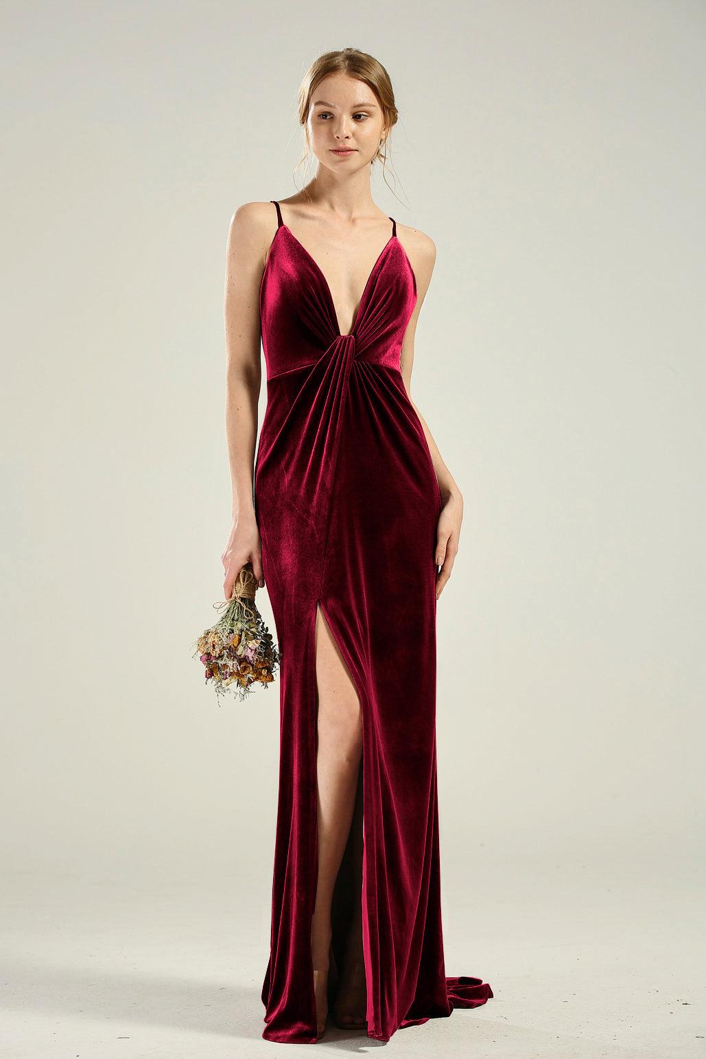 Deep V Neck Dress HV793 – RENZRAGS